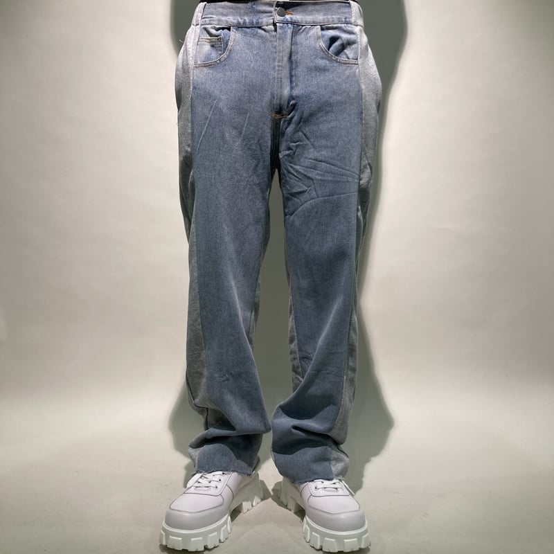 mm6 デニム スウェット ドッキング 希少 MM6 ドッキング デニム