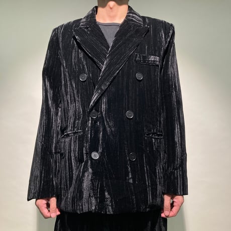 ストライプベロアオーバーサイズセットアップ