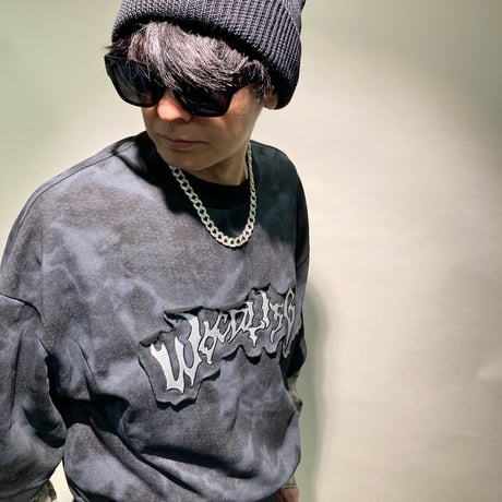 シャツ切り替えムラ染TEE