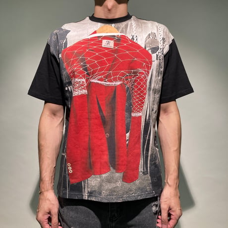 ジャケプリントクルーネックTEE S/S