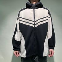 サイバー切り替えフーディパーカー