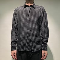 3wayオーバーシャツ(ドットブラック)