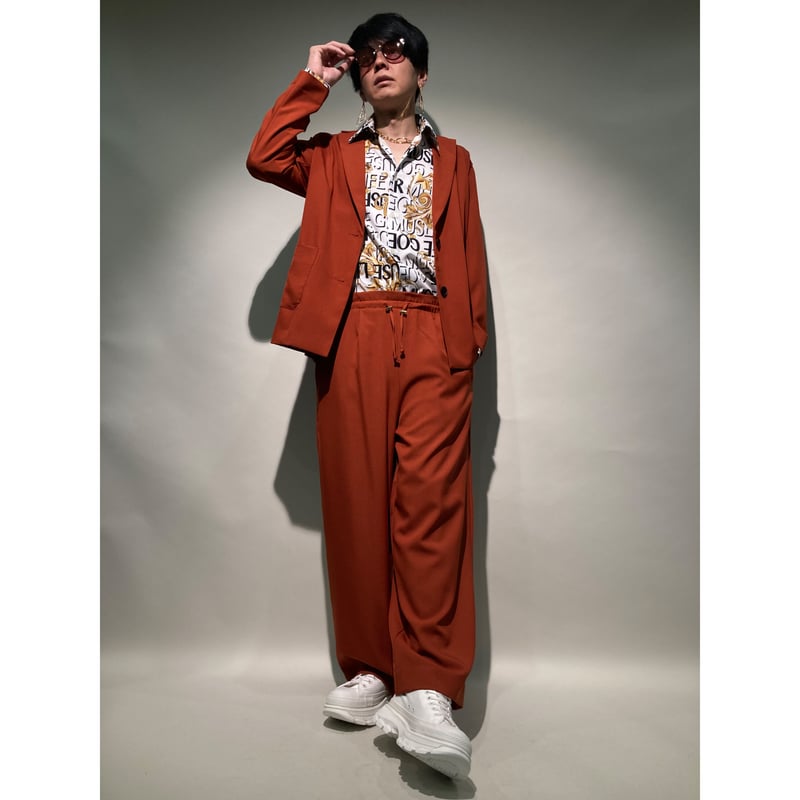 バロック柄総柄シャツ(ホワイト) | HOS NOW バロック柄総柄シャツ(ホワイト) | HOS NOW