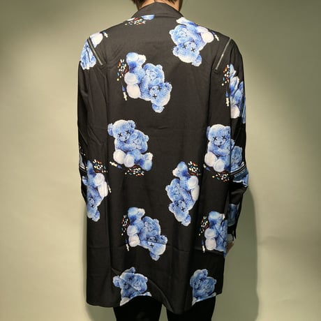 NODRUG総柄ZIPシャツ