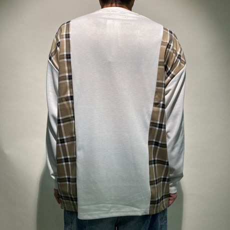 サイドチェック切替TEE(ホワイト)