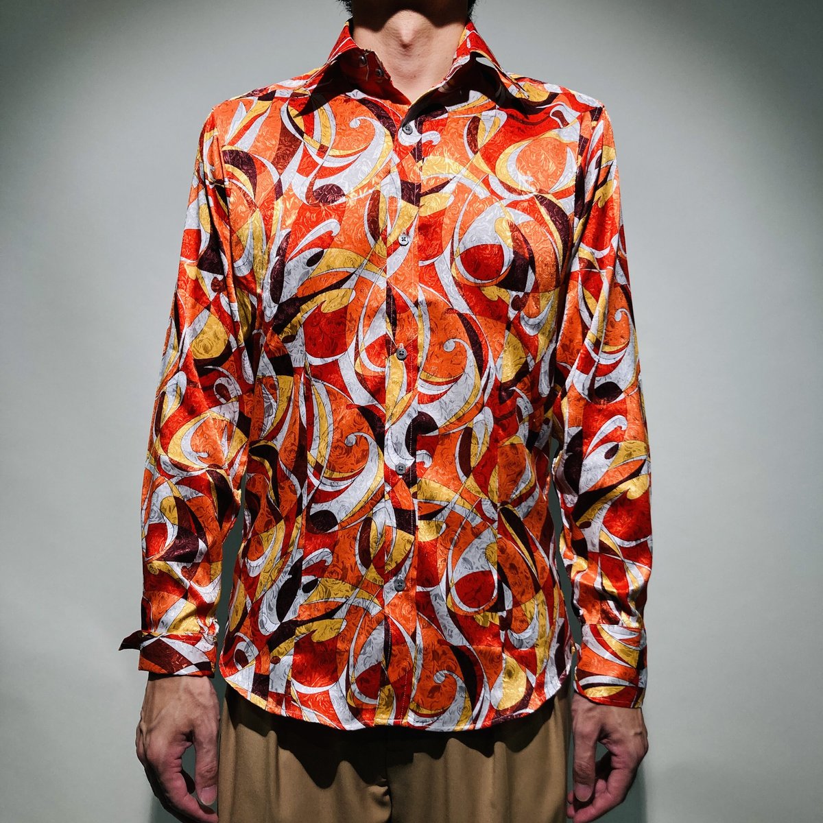 Missoni ジャガードシャツ MISSONI/ミッソーニ ジャガード柄 半袖シャツ 00年代 Made In