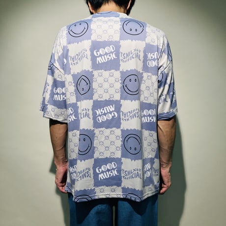 チェッカースマイルTEE(BLUE)