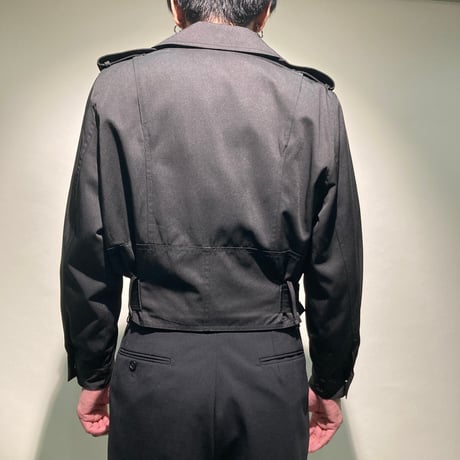 ベリーショートデザインライダースブルゾン
