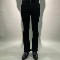 ストレッチスキニーフレアパンツ