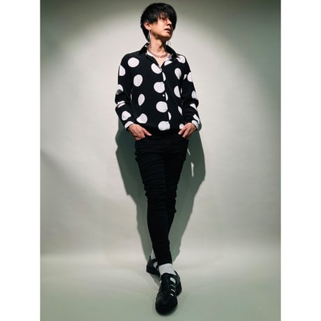 BIGドット総柄シャツ