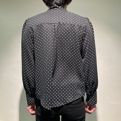 ボウタイドットシャツ