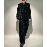 ストライプベロアオーバーサイズセットアップ