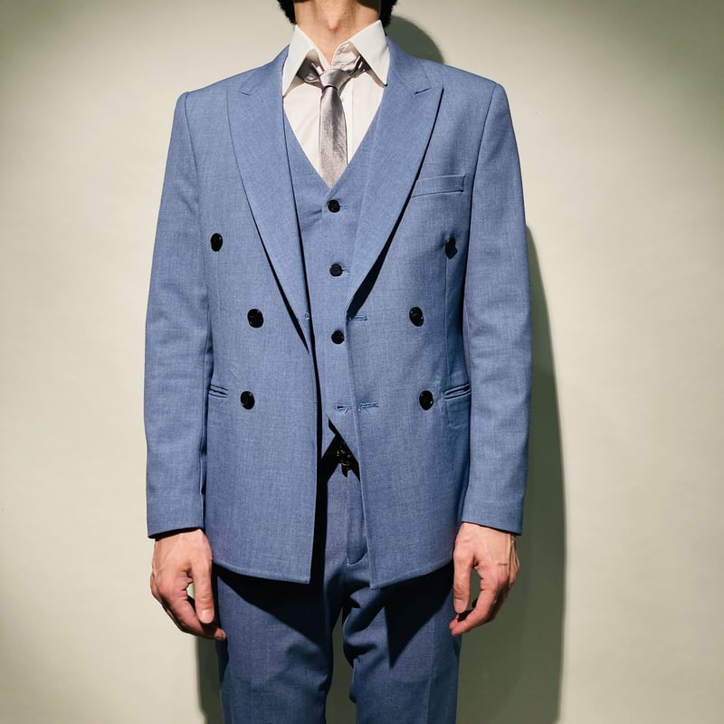 3ピースWスーツ(サックスブルー) | HOS NOW