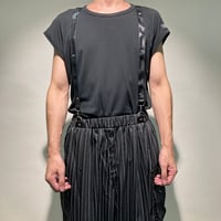 ストライプサルエルイージーパンツ