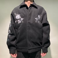 薔薇刺繍ドリズラージャケット