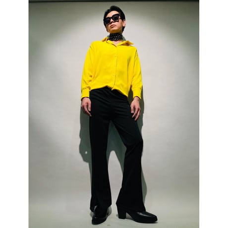 スリット入フレアパンツ