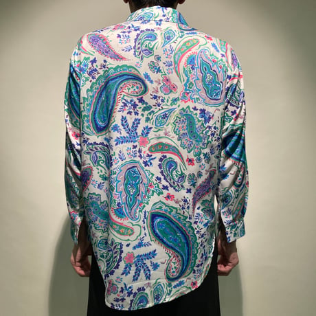 ベイズリー総柄シャツ