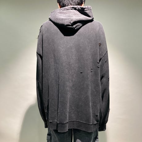 ケミカルダメージZIPパーカー