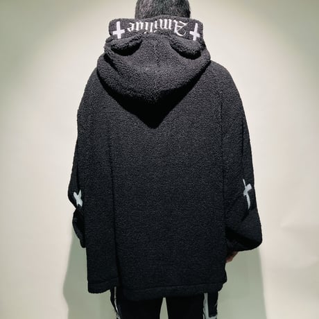 ネコミミボアブルゾンパーカー