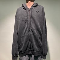 ケミカルダメージZIPパーカー
