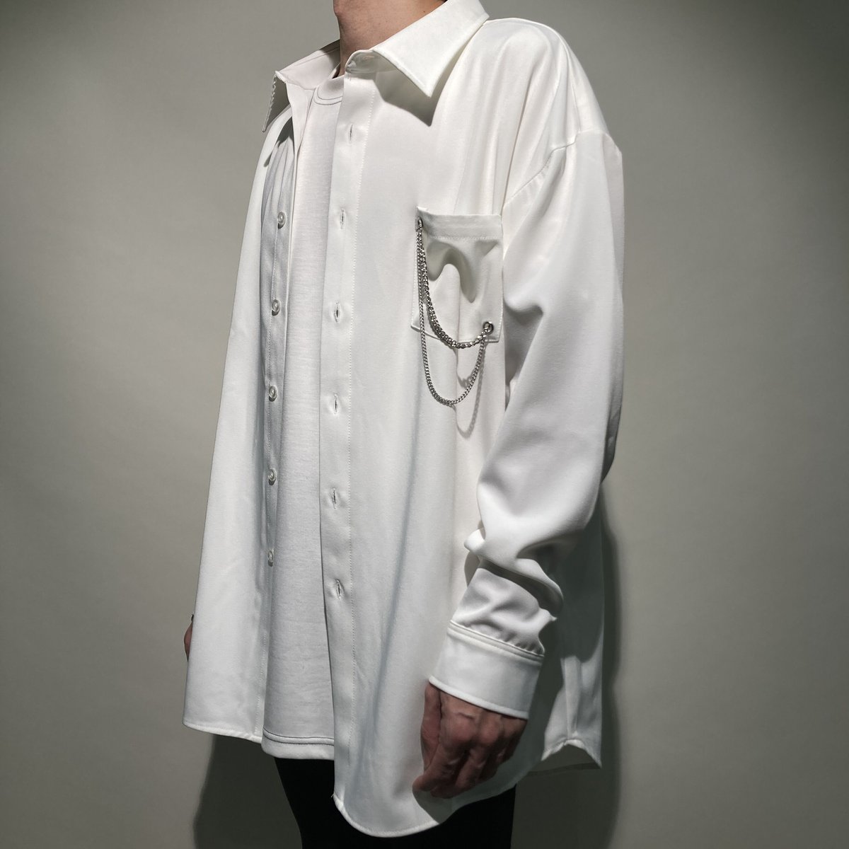 roku ビーズシャツジャケット ホワイト 6(ROKU)＞ビーズ シャツ