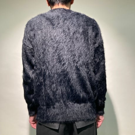 シャギークルーニット(ブラック)