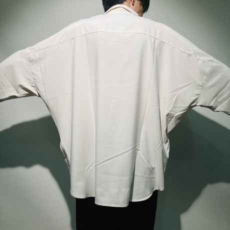 エステルストレッチBIGシャツ(ベージュ)