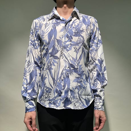 3wayオーバーシャツ(ボタニカルブルー)