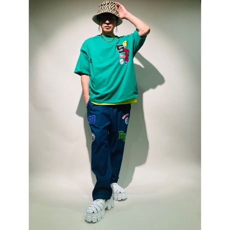 ワッペンスマイルTEE(グリーン)