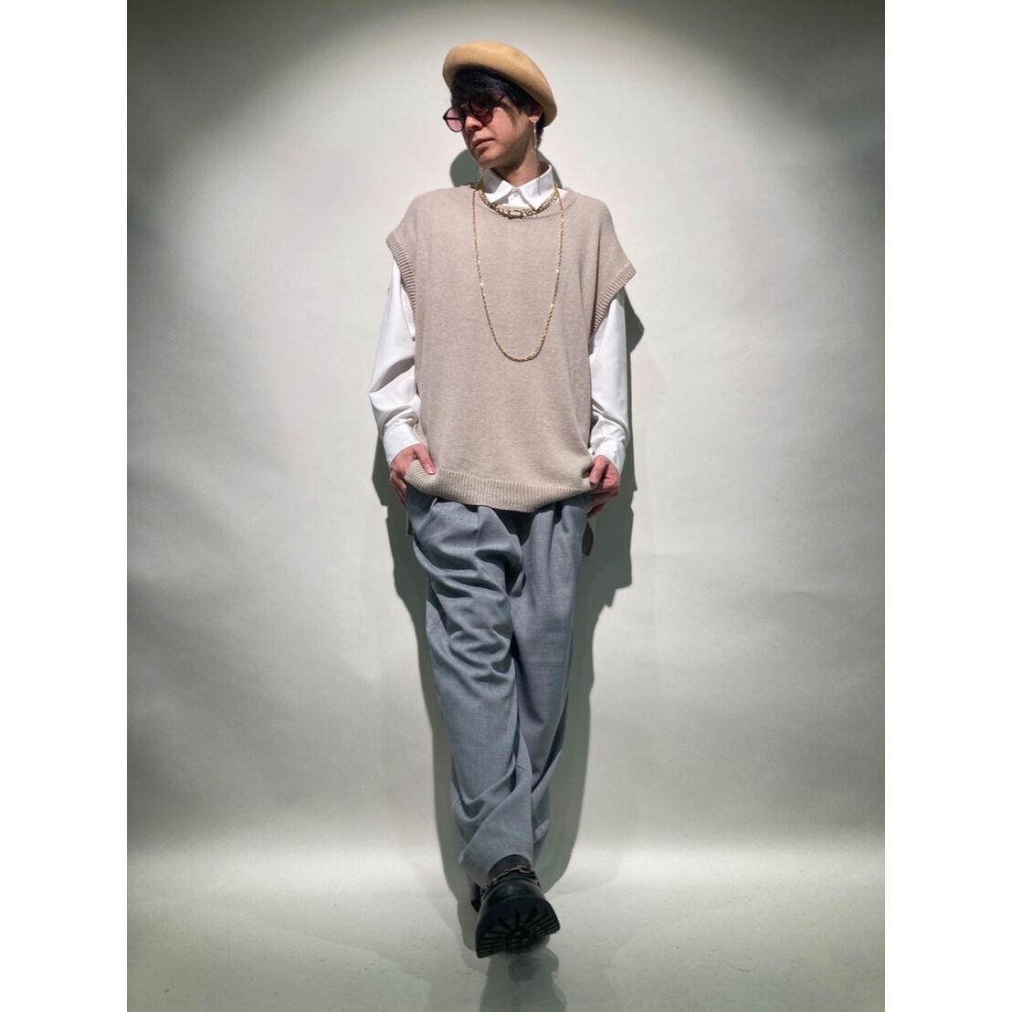 インバーテッドプリーツスラックス | HOS NOW