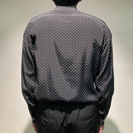3wayオーバーシャツ(ドットブラック)