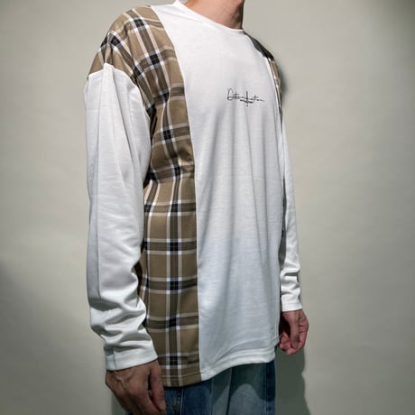 サイドチェック切替TEE(ホワイト)