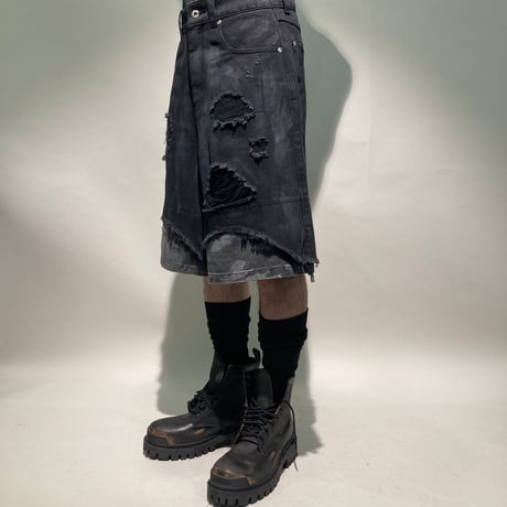レイヤーダメージショーツ