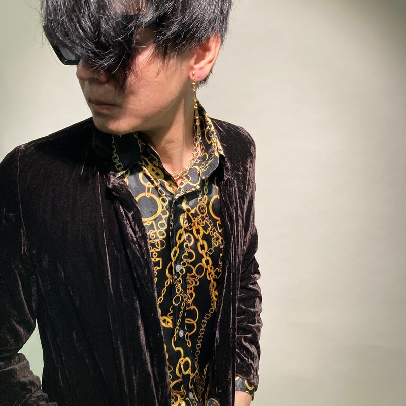 ベロアアンコンストラクテッドシャツジャケット | HOS NOW