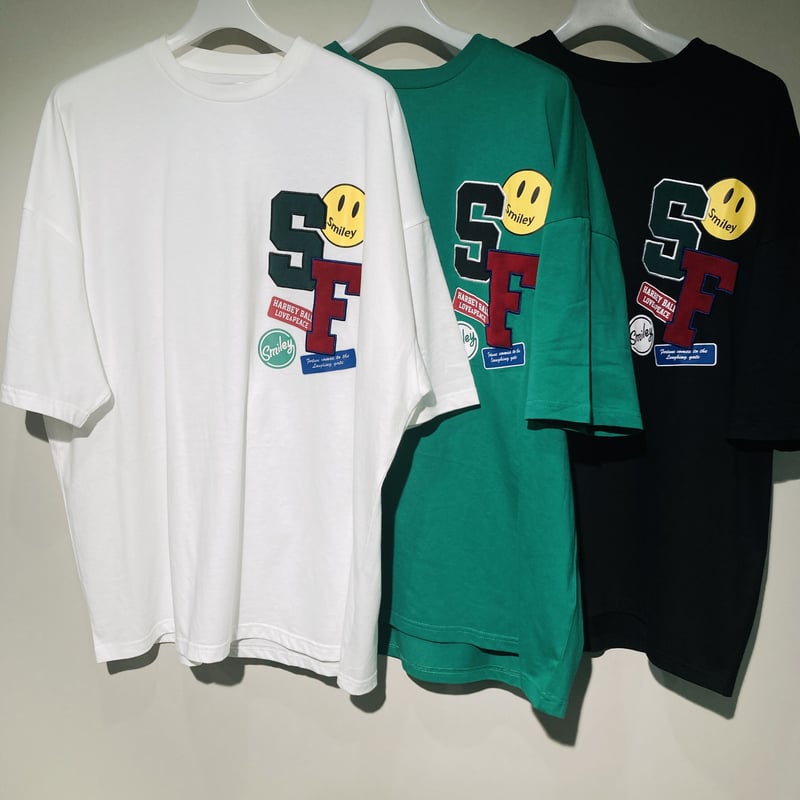 【美品】ワッペンカスタマイズ　ロングTシャツ ラグスタイル LUXSTYLE RUMSODA(ラムソーダ)ベアワッペン天竺