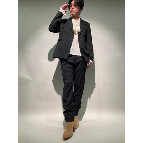 ストール付きプリーツカットソー