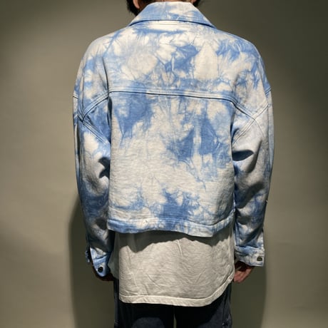 マーブル柄ショートGジャン