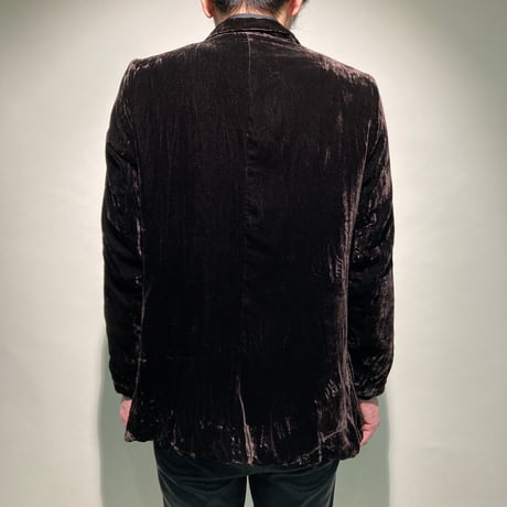 ベロアアンコンストラクテッドシャツジャケット