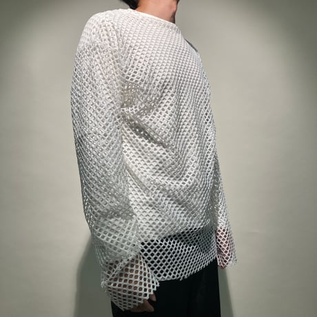 メッシュL/S TEE(ホワイト)