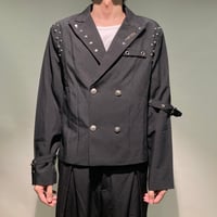 リベットデザインショートジャケット