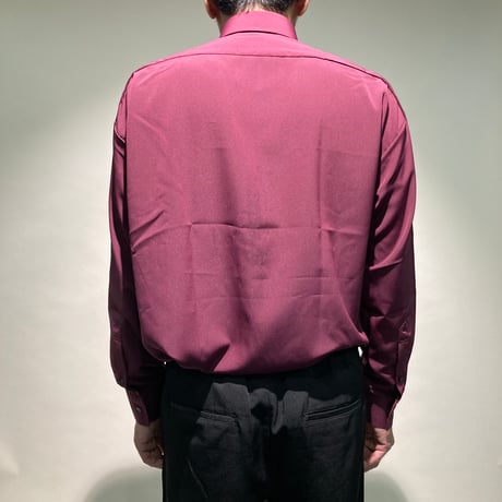 3wayリラックスドレスシャツ(ワインレッド)