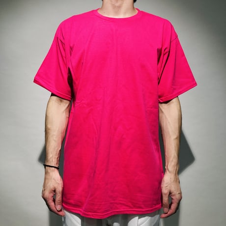 BIG クルーTシャツ(ネオンピンク)