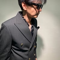 スタンドフリルシャツ(ブラック)