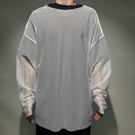 メッシュL/S TEE(ホワイト)