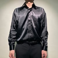 3wayオーバーシャツ(シルキーブラック)