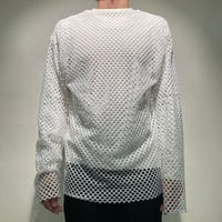 メッシュL/S TEE(ホワイト)