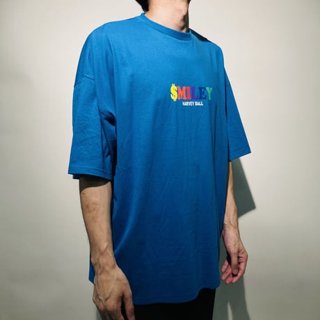 カラーフォントスマイルBIG TEE(ブルー)