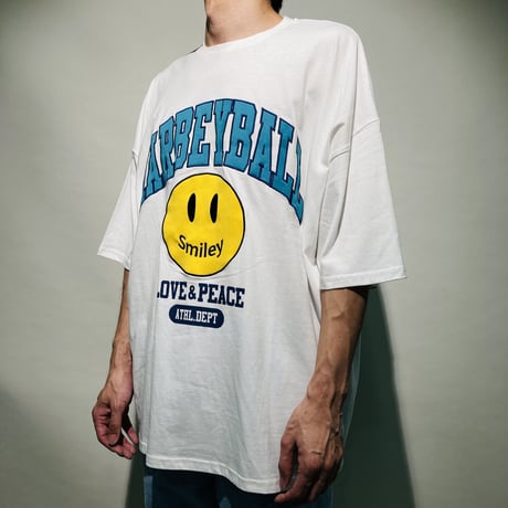 天竺スマイルカレッジTシャツ(ホワイト)