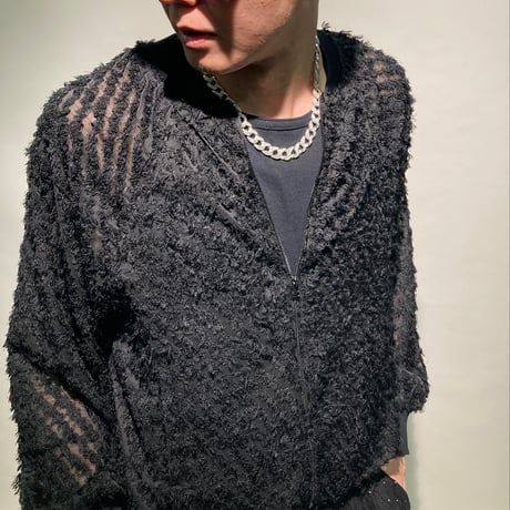 ジャガードオパールボンバーブルゾン