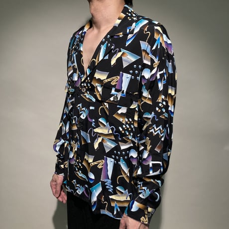 アソート柄シャツブルゾン